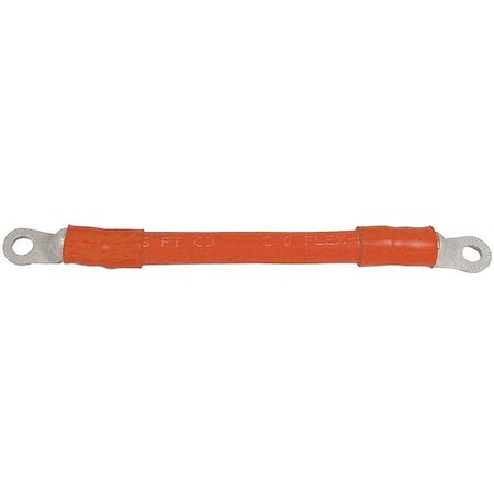 Battery Harness, 8-1/2 In, 2/0 ga, Red MPN:7626-525-001P