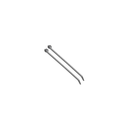 Cable Tie, 7-1/2 in L, 1-7/8 in Max Bundle Dia., Black, Nylon 6/6, 50 lb Strength, 100 PK MPN:502280-100