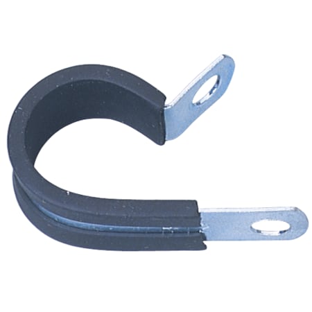 Cable Clamp, Steel, 1/4 in Bundle Dia., Black, Silver, 1.40 in L, 10 PK MPN:504401-010
