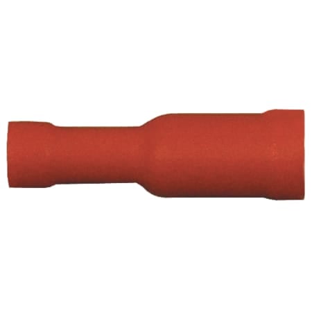 Bullet Terminal, 0.180 in Stud Size, 18 AWG, 600 V, PVC Insulated, Red, 25 PK MPN:160167-025