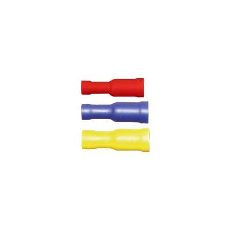 Bullet Terminal, 0.180 in Stud Size, 14 AWG, 600 V, PVC Insulated, Blue, 25 PK MPN:160267-025
