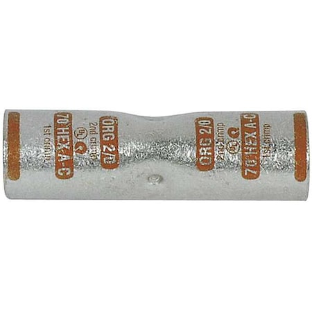 Wire Connector, 2/0 AWG Max, Orange, 5 PK MPN:6820-525-005