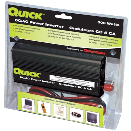 Power Inverter, Modified Sine Wave, 1, 000 W Peak, 300 W Continuous, 1 Outlets MPN:303204-001