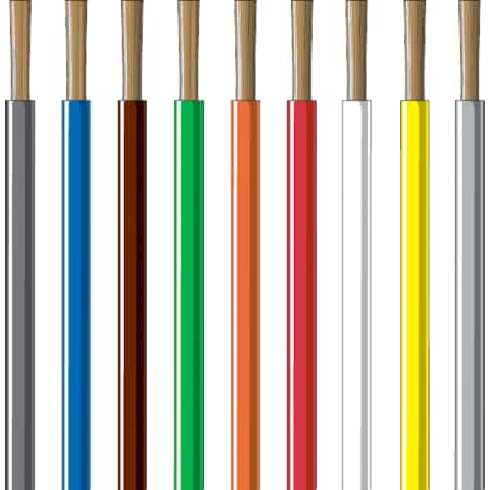 Primary Wire, SXL, 14 AWG, Copper, Yellow, XLPE Jacket, Stranded MPN:231404-100