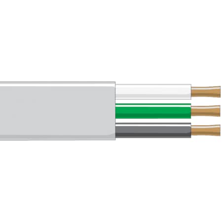 Primary Wire, 12 AWG, Copper, Black/Green/White, PVC Jacket, Stranded MPN:233203-1000