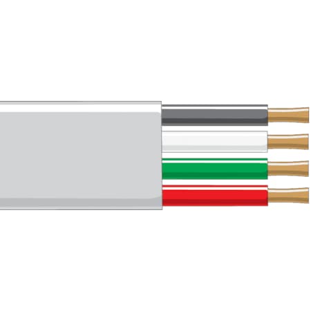 Primary Wire, 12 AWG, Copper, Black/Green/Red/White, PVC Jacket, Stranded MPN:233303-100