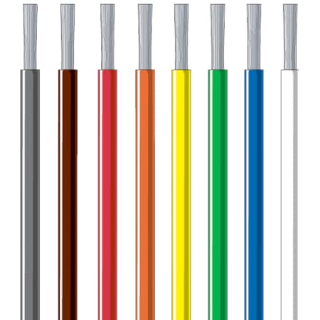 Primary Wire, Marine, 14 AWG, Copper, Yellow, PVC Jacket, Stranded MPN:251404-100