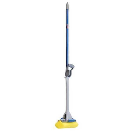 Sponge Wet Mop, Screw On Connection, 9 in Mop Head Width, Yellow, 58MB4 MPN:58MB4
