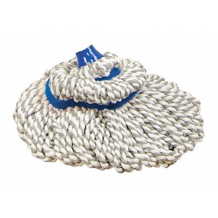 Universal String Wet Mop, 12.8 oz Dry Wt, Quick Change Connection, Looped-End, Blue, Polyester MPN:720362M4