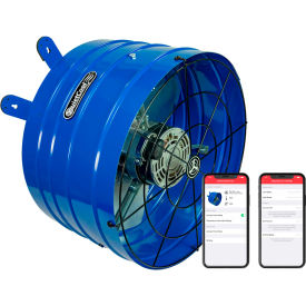 QuietCool Professional Smart Attic Gable Fan 120V 1945 CFM Blue 2 Speed 16