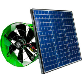 QuietCool Solar Attic Gable Fan 120V 1486 CFM Green 14