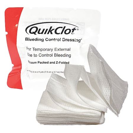 Bleeding Control Dressing, White, 4yd MPN:30-0161