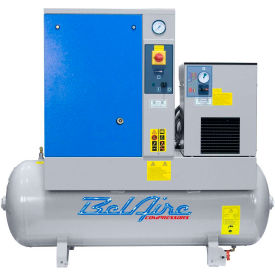 Belaire BR5501D 5HP Rotary Screw Comp 60 Gallon Horizontal 150 PSI 16.6 CFM1-Phase 208-230V 4152054941