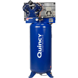 Quincy QT™ Pro Two Stage Air Compressor Vertical 10 HP 120 G Capacity 3 Phase 230V 4103DS12VCB23