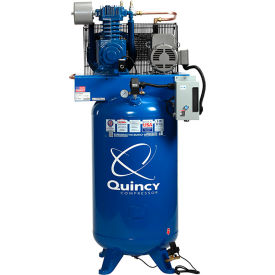 Quincy QT™ Max Two Stage Air Compressor Vertical 5 HP 80 G Capacity 3 Phase 460V 453D80VCB46M