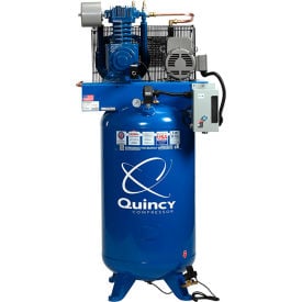 Quincy QT™ Max Two Stage Air Compressor Vertical 7.5 HP 80 G Capacity 3 Phase 230V 473D80VCB23M