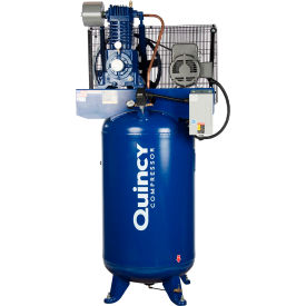 Quincy QP™ Max Two Stage Air Compressor Vertical 5 HP 80 G Capacity 1 Phase 230V 551C80VCB23M