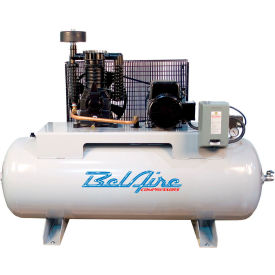 Belaire 338H 5 HP Two-Stage Compressor 80 Gallon Horizontal 175 PSI 18.5 CFM 3-Phase 208-230V 8090250026