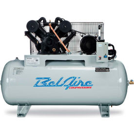 Belaire 6312H4 10 HP Two-Stage Compressor 120 Gallon Horizontal 175 PSI 35 CFM 3-Phase 460V 8090253249