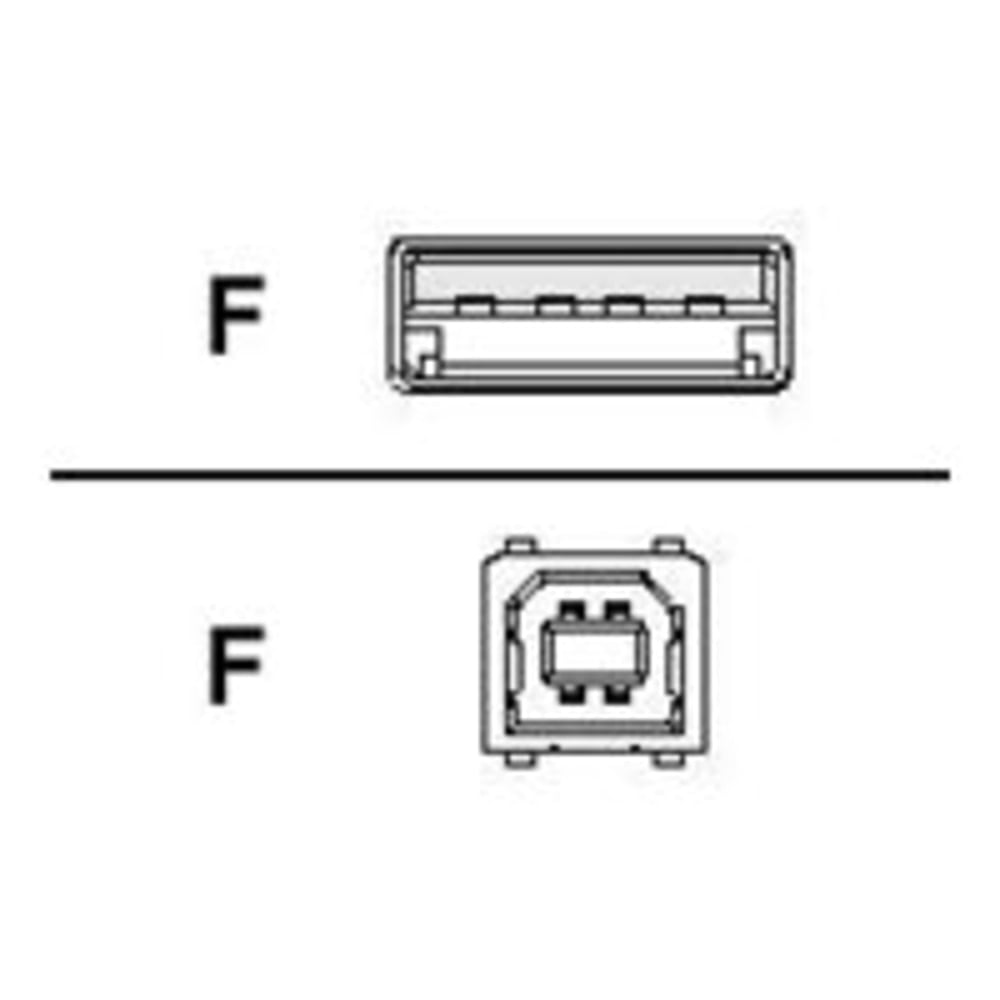 QVS USB Cable - Type A Male USB - Type B Male USB - 6ft - Black (Min Order Qty 8) MPN:CC2209C-06