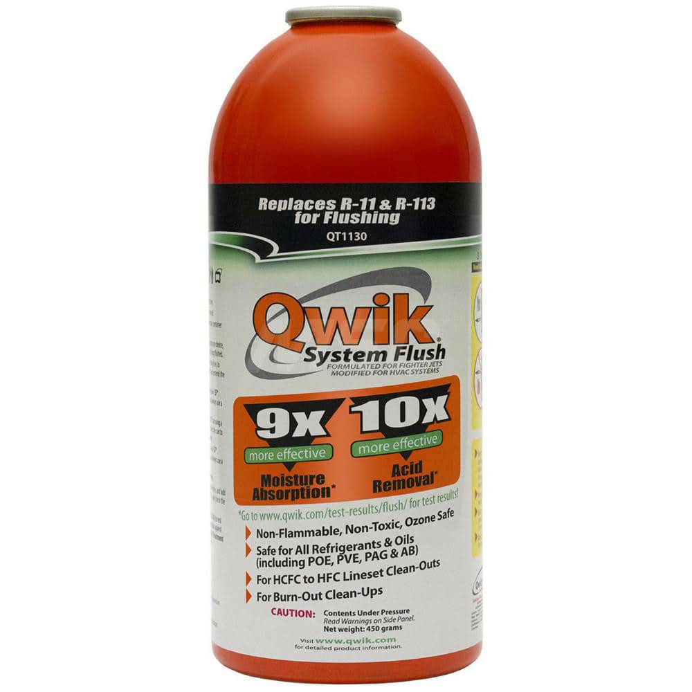 Qwik System Flush (1bs): For Removing Debris, Oil, Acid & Moisture from Refrigeration Line Set MPN:QT1130