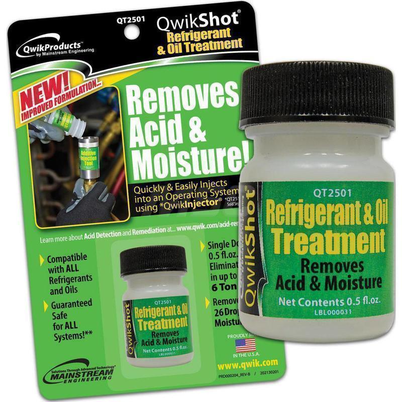 QwikShot Refrigerant and Oil Treatment for Acid & Moisture Removal MPN:QT2501