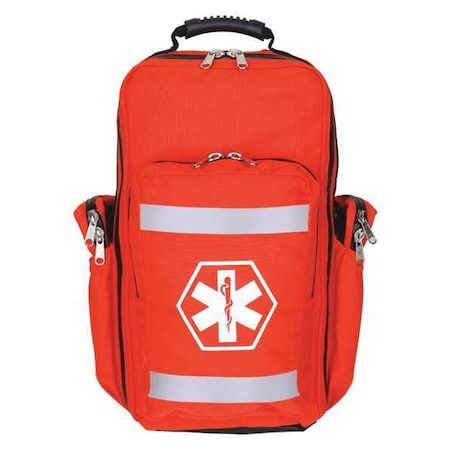 Backpack, Cordura Nylon, 11 in L, 6 in W, Orange MPN:RB-365OR-A