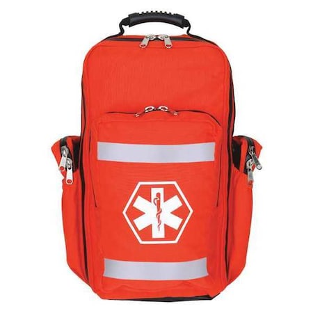 Backpack, Cordura Nylon, 11 in L, 6 in W, Orange MPN:RB-365OR-E