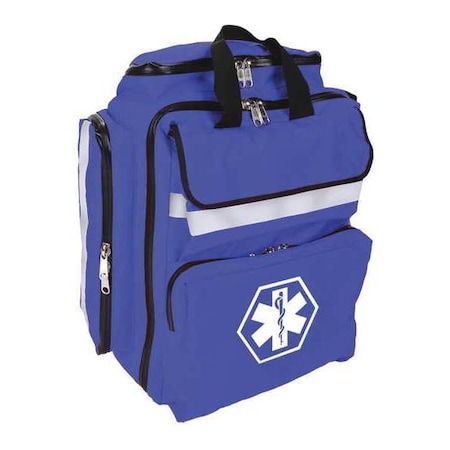Trauma Backpack, Cordura Nylon, 7 in L, 15 in W, Blue MPN:RB-375NV
