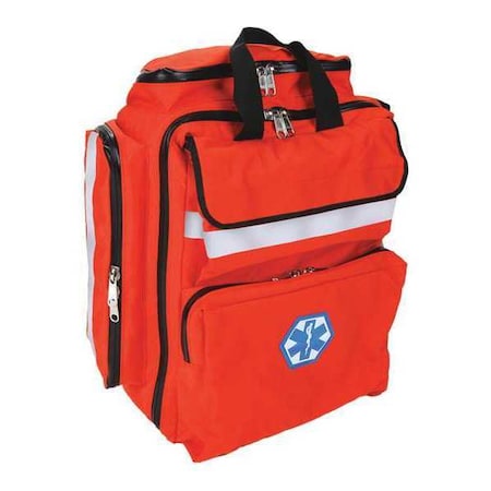 Trauma Backpack, Cordura Nylon, 7 in L, 15 in W, Orange MPN:RB-375OR