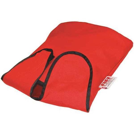 Air Mask Bag, Cordura Nylon, 4 in L, 10 in W, Red MPN:RB-426-RD