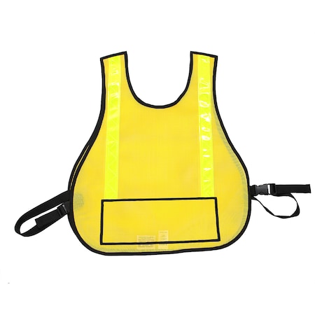Traffic Safety Vest with Window, Yellow MPN:003L-YL-WINDOW