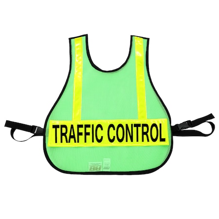 Traffic Control Safety Vest, Lime Green MPN:003LG-TC