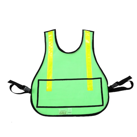 Traffic Vest with Clear Window, Lime Gre MPN:003LG-WINDOW