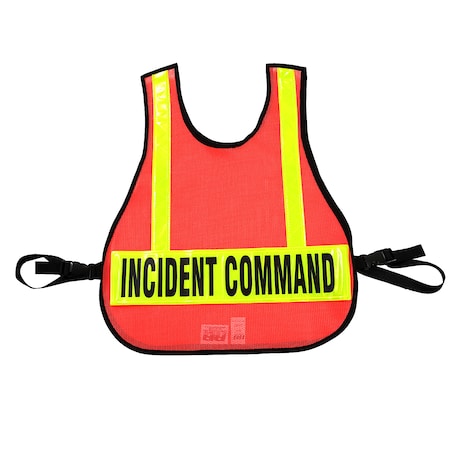 Safety Vest Incident Command, Safety O MPN:003OR-IC