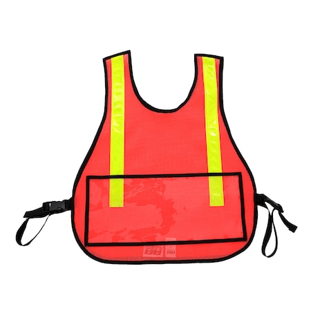 Traffic Safety Vest with Window, Orange MPN:003OR-WINDOW