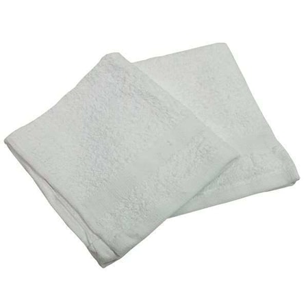 Wash Cloth, 12x12 In, White, PK12, Weight: 1 lb. per Dozen MPN:61250