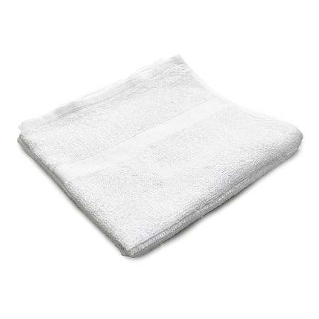 Bath Towel, 24x50 In., White, PK12 MPN:62420