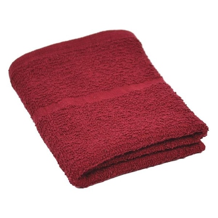 Hand Towel, 16x27 In, Burgundy, PK12 MPN:71626