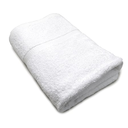 Bath Towel, 27x50 In, White, PK12 MPN:X01150