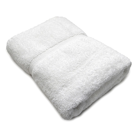 Bath Towel, 27x54 In, White, PK12 MPN:X01160