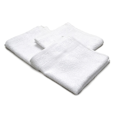 Wash Cloth, 12x12 In, White, PK12 MPN:X03100