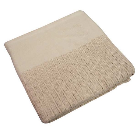 Thermal Blanket, Twin, 66x90 In., Beige MPN:X51001