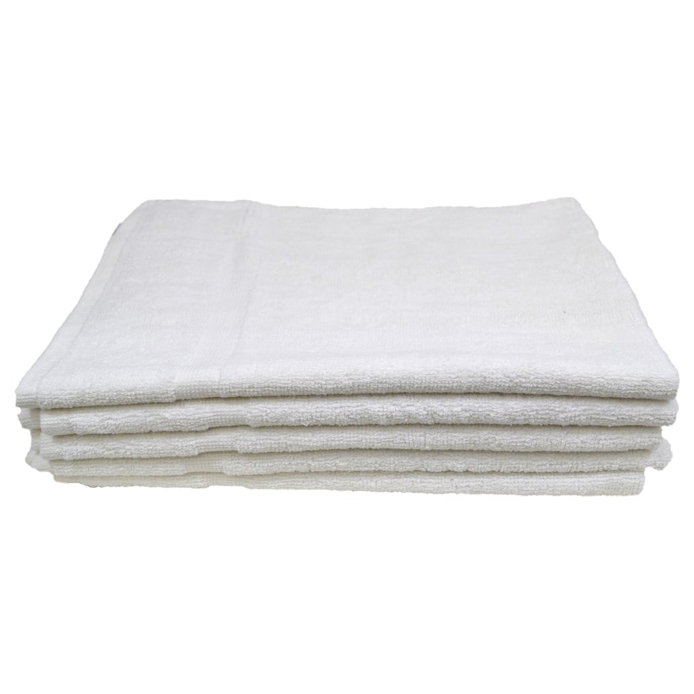 Spa and Comfort Bath Mats, 21in x 34in, White, Pack Of 12 Mats MPN:X04400-12