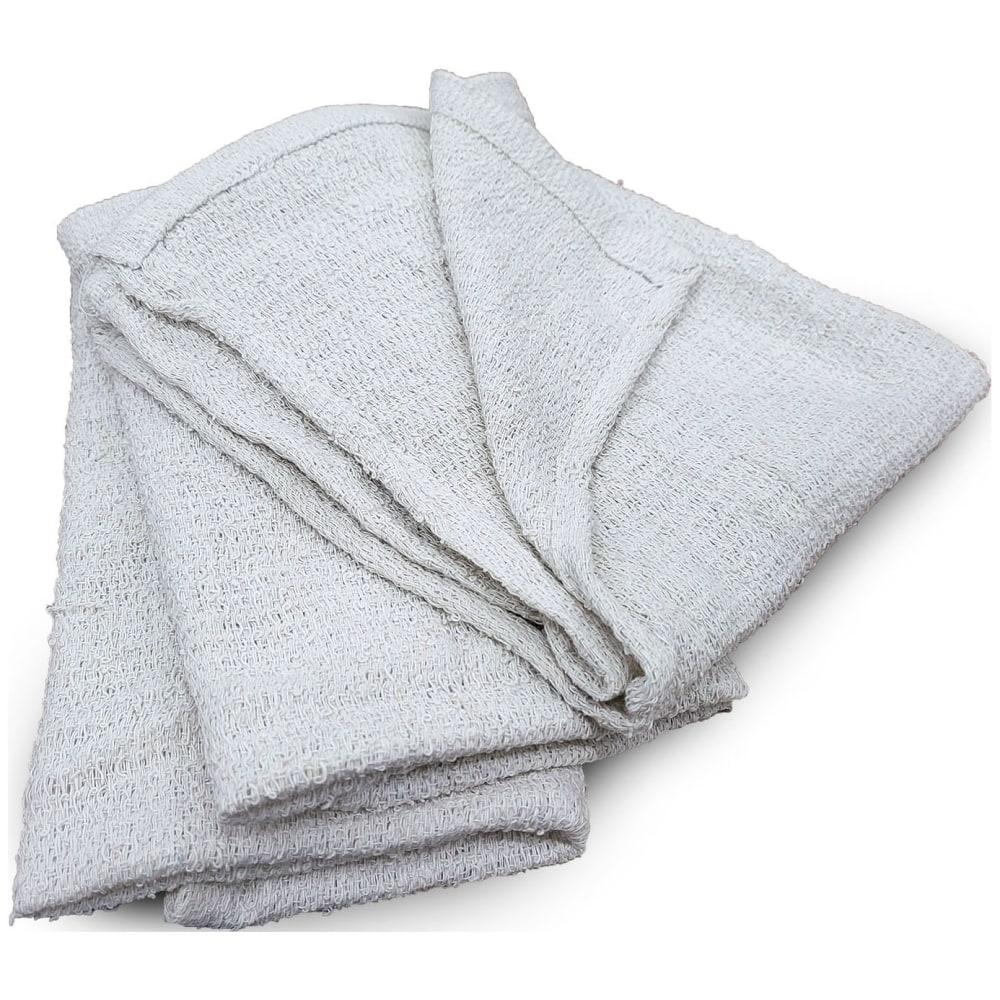 Pro-Clean Basics Terry Towels, 15in x 18in, White, Pack Of 12 Towels MPN:51702-12