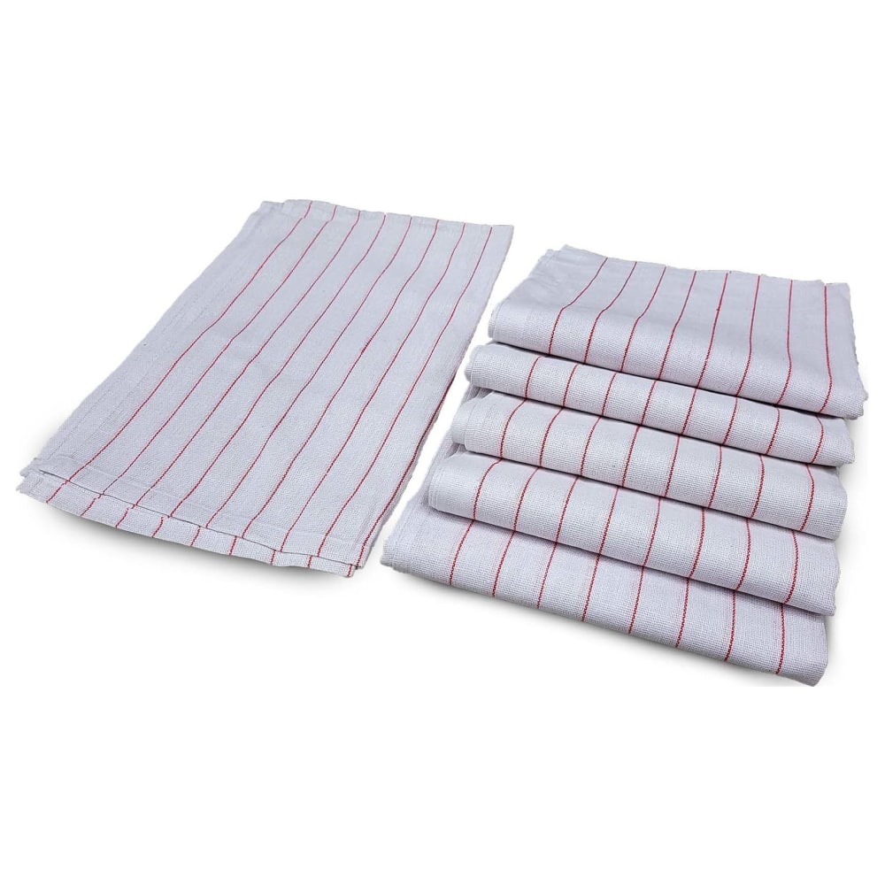 Kitchen Basics Printed Tea Towels, 28in x 29in, Pack Of 12 Towels MPN:22800-PRINTA
