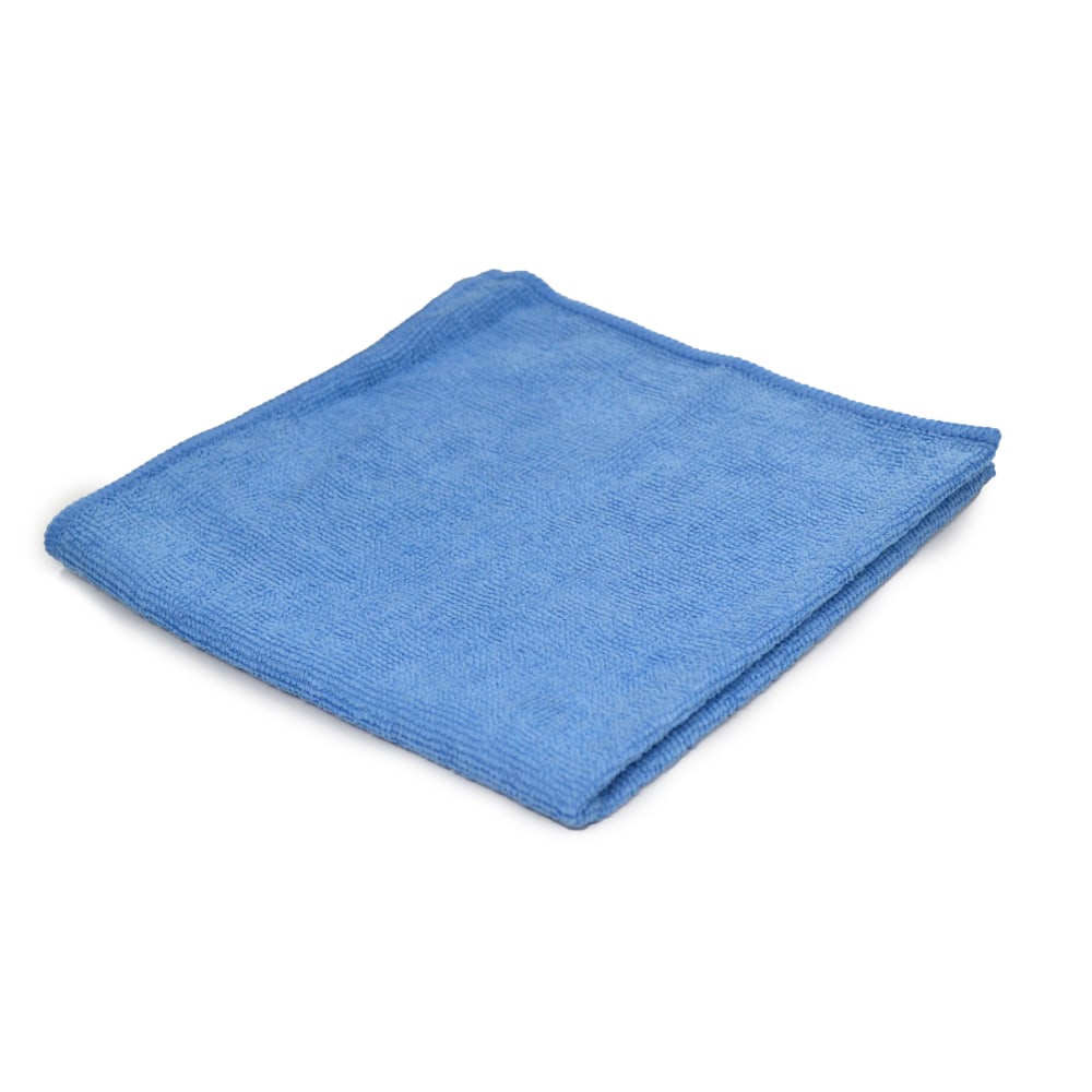 Pro-Clean Basics Microfiber Towels, Terry Microfiber, 16in x 27in, Blue, Pack Of 48 Towels MPN:73020-48