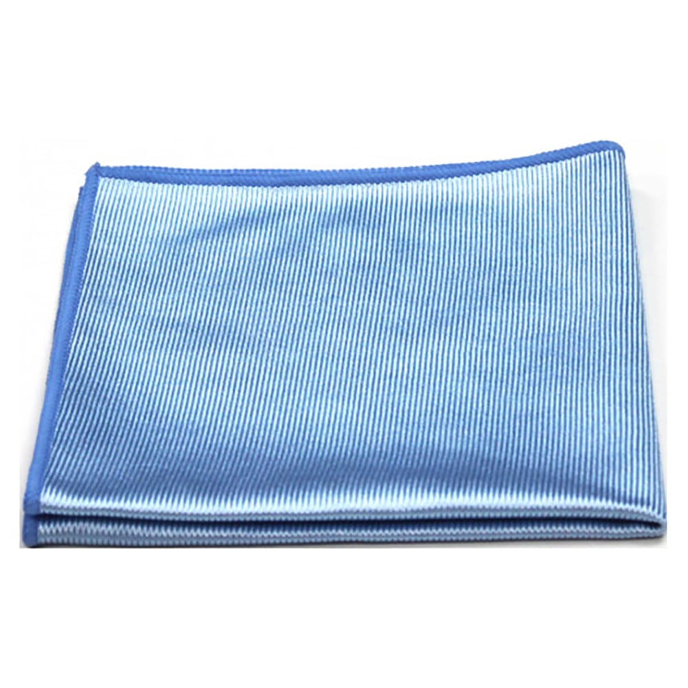 Pro-Clean Basics Microfiber Glass Cloths, 16in x 16in, Blue, Pack Of 48 Cloths MPN:73040-48