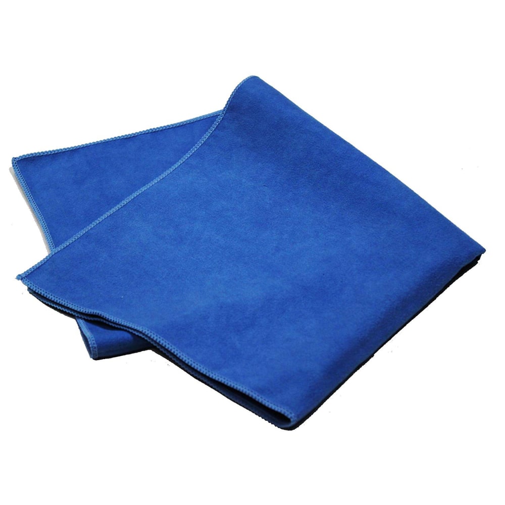 Pro-Clean Basics Microfiber Suede Cloths, 16in x 16in, Blue, Pack Of 48 Cloths MPN:73050-48