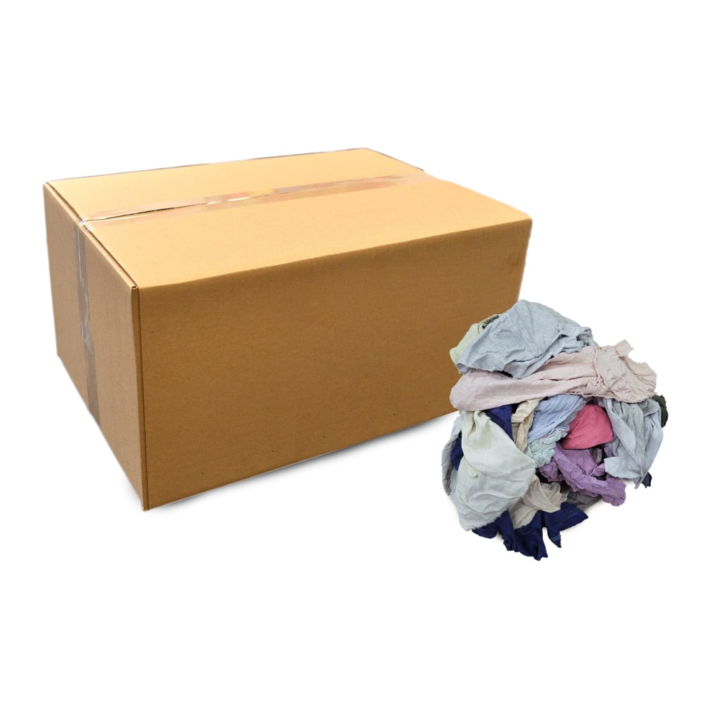 Pro-Clean Basics T-Shirt Rags, Assorted Sizes, Assorted Colors, 100-Lb Bale MPN:99006-100